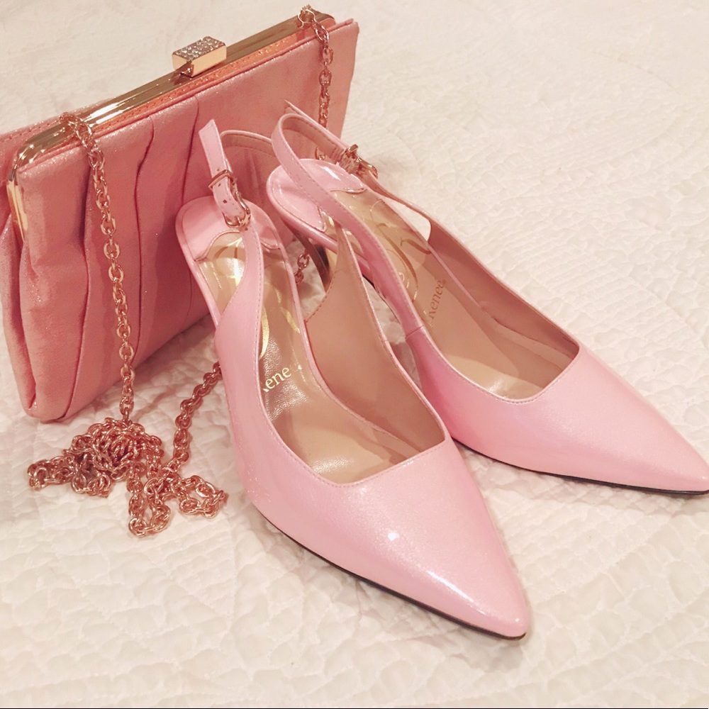 Rose gold slingback pump by J.Renee